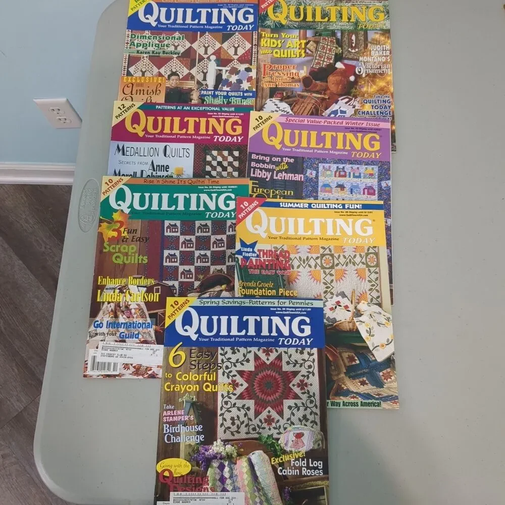 Vintage Lot of Quilting Today Magazines volume 80-86
